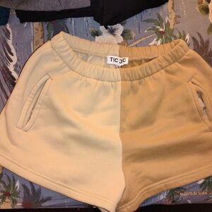 Tan and Cream Shorts